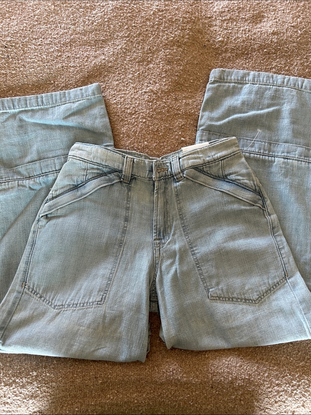 We The Free Light Blue Trailblazer Slouchy Jean